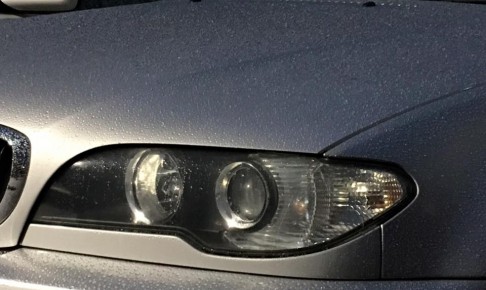 e46型BMW　ヘッドライトコーティングを実施!!　