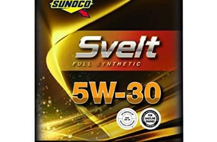 SUNOCO スノコ エンジンオイルSvelt 5W-30 [FULL SYNTHETIC] ４Lリットル 缶,(４LX4)４本セット