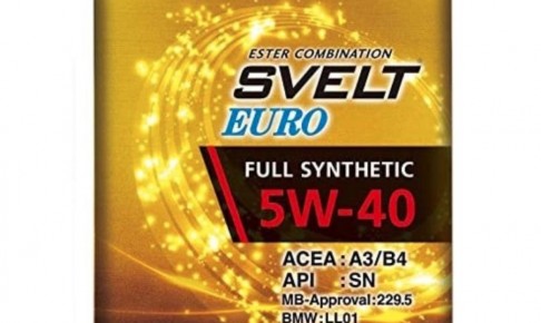 SUNOCO スノコ エンジンオイル SVELT EURO 5W-40 [FULL SYNTHETIC] 1リットル 缶